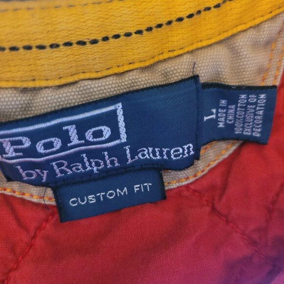 :TG Rare Polo Ralph Lauren Mountain Expedition Polo Shirt Patches L Gorpcore - Picture 7 of 8